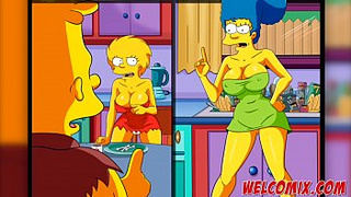 Игра в шашки - Симпсоны