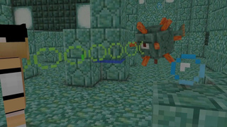 Ее киска нуждается в подводном бурении Minecraft