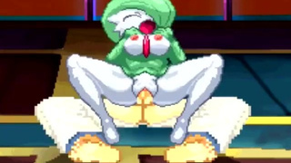 ХХХ пародия на 8-битную игру с участием Гардевуара из Pokemon