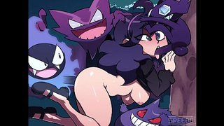 Голый колдовской маньяк из мультфильма Покемон в коллекции XXX art collection