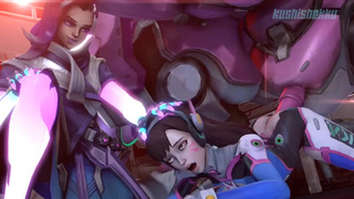 Sombra смотрит, как D.Va ебется с секс машиной