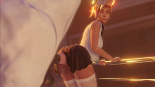 Конь шпилит большим членом девушку Mercy из Овервотч